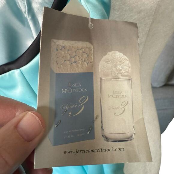 Vtg 80s 90s Jessica McClintock For Gunne Sax Strapless Dress Maxi 5/6 Blue NWT - Picture 5 of 15